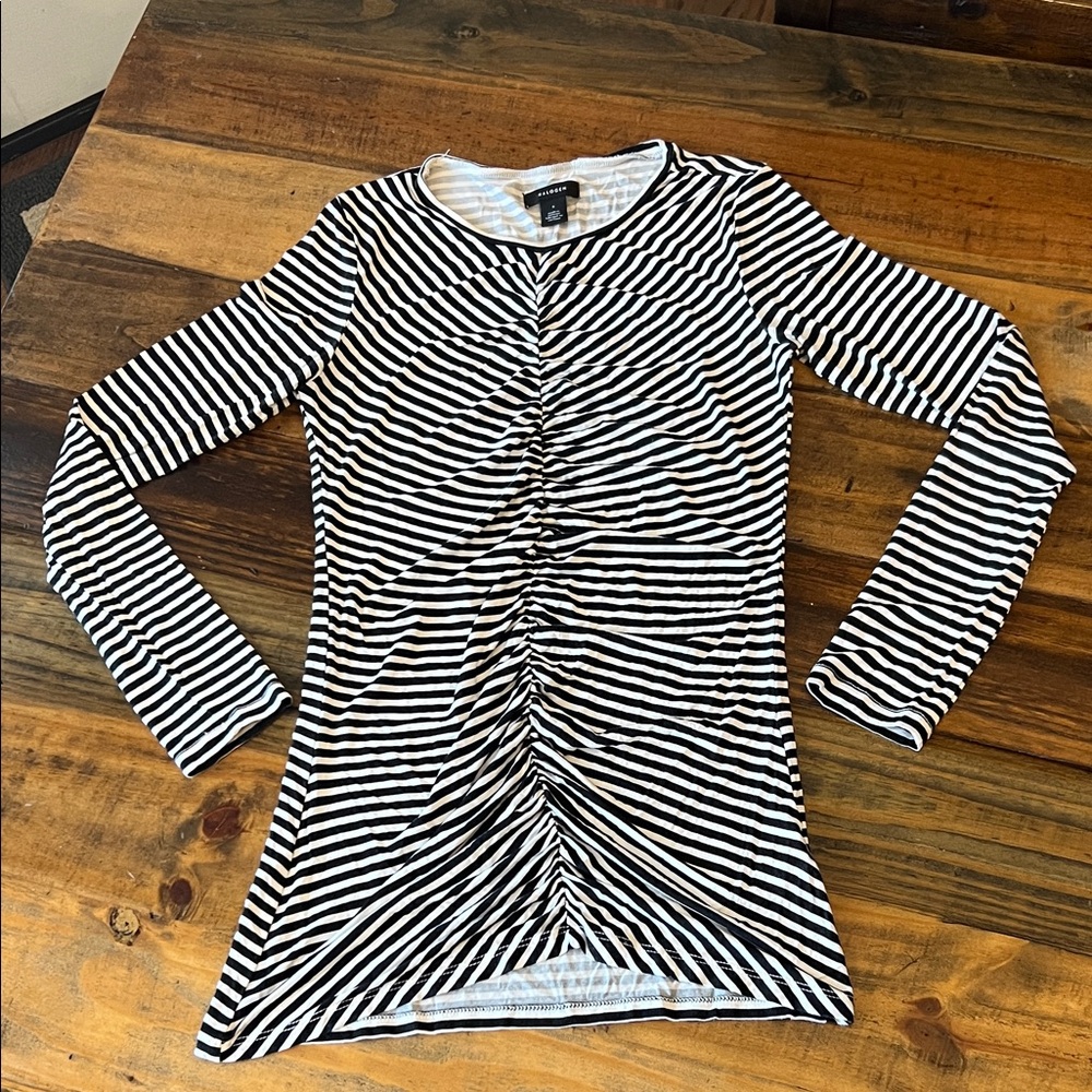 Halogen Black & White Fitted Top